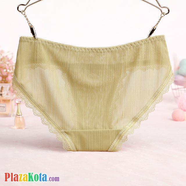 P538 - Celana Dalam Panties Hipster Hijau Renda - Photo 2