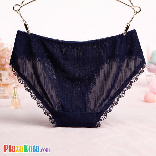 P540 - Celana Dalam Panties Hipster Biru Renda - Photo 2