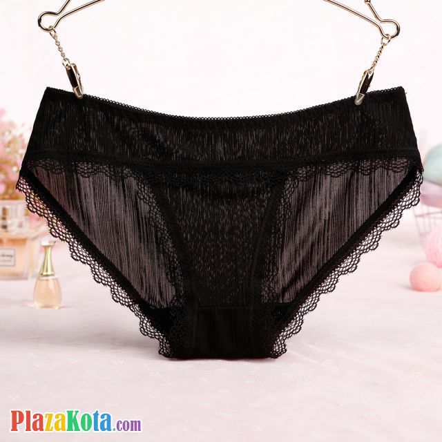 P541 - Celana Dalam Panties Hipster Hitam Renda - Photo 1