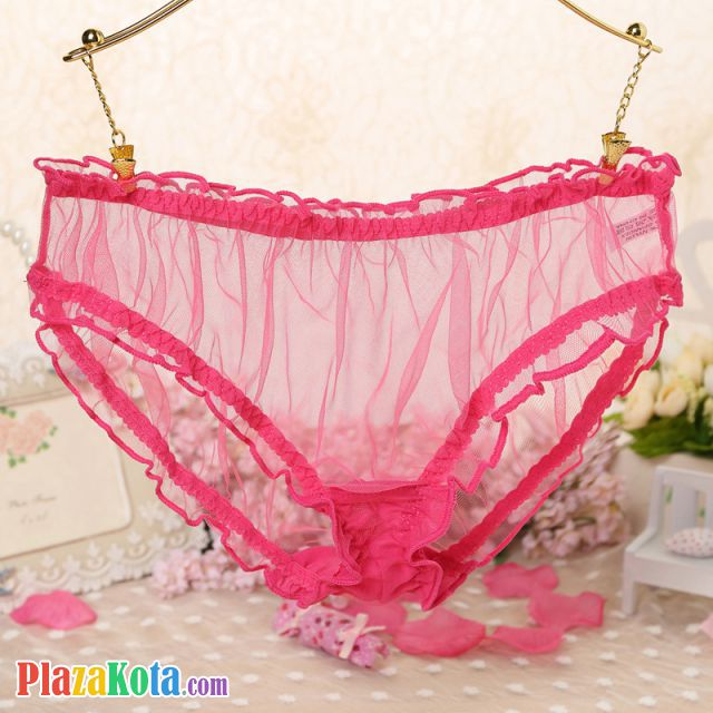 P550 - Celana Dalam Panties Hipster Magenta Transparan - Photo 1