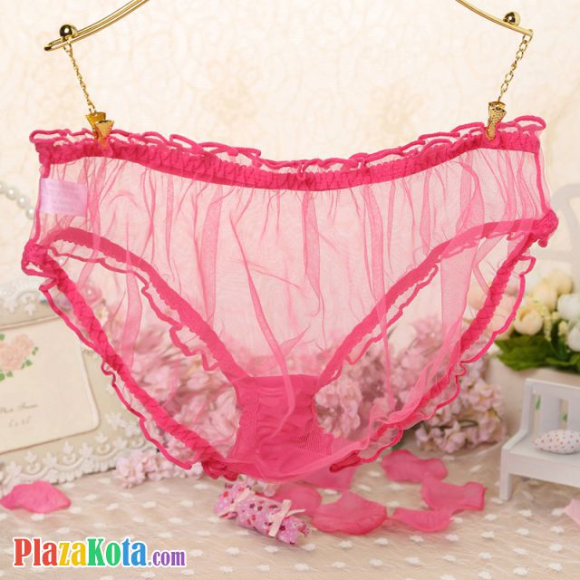 P550 - Celana Dalam Panties Hipster Magenta Transparan - Photo 2