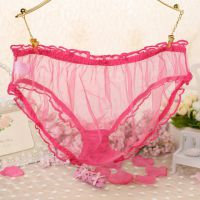 P550 - Celana Dalam Panties Hipster Magenta Transparan - Thumbnail 2