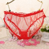 P552 - Celana Dalam Panties Hipster Merah Transparan - Thumbnail 2