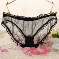 P556 - Celana Dalam Panties Hipster Hitam Transparan - Thumbnail 2