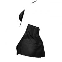 L1142 - Baju Tidur Lingerie Nightgown Sleepwear Midi Dress Halter Hitam Transparan - 2