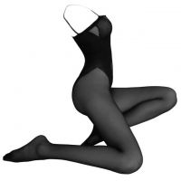 BS198 - Bodystocking Full Body Hitam Transparan Crotchless - 2