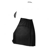 L1172 - Lingerie Plus Size Nightgown Halterneck Hitam Transparan - 2