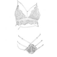 B327 - Bikini Bra Set Putih Transparan