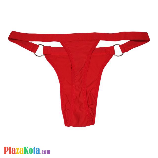 GP070 Jual  Celana  Dalam  G String Pria  Merah List Hitam 