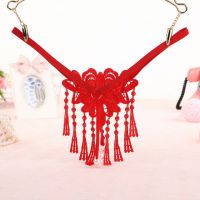 GS306 - Celana Dalam G-String Mutiara T-Back Rumbai Merah - Thumbnail 2