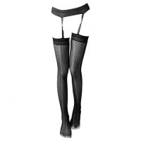 S049 - Stocking Garter Fishnet Hitam