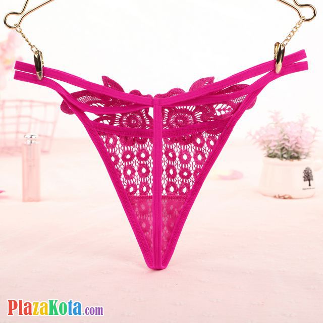 GS327 - Celana Dalam G-String Wanita T-Back Tali 2 Magenta - Photo 2