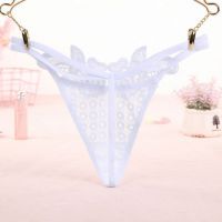 GS328 - Celana Dalam G-String Wanita T-Back Tali 2 Putih - 2