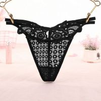 GS332 - Celana Dalam G-String Wanita T-Back Tali 2 Hitam