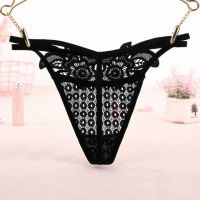 GS332 - Celana Dalam G-String Wanita T-Back Tali 2 Hitam - Thumbnail 2