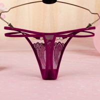 GS339 - Celana Dalam G-String Wanita Tali 2 Marun - 2