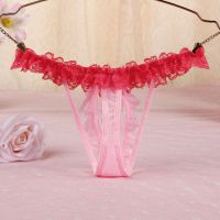 GS346 - Celana Dalam G-String Mutiara Pink Karet Peach - 2