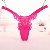 GS351 - Celana Dalam G-String Wanita Kupu-Kupu Tali 2 Magenta