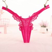 GS351 - Celana Dalam G-String Wanita Kupu-Kupu Tali 2 Magenta - Thumbnail 2