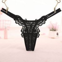 GS355 - Celana Dalam G-String Wanita Kupu-Kupu Tali 2 Hitam - 2