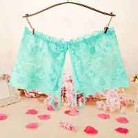 P593 - Celana Dalam Panties Boyshort Hijau Transparan Crotchless - Thumbnail 2