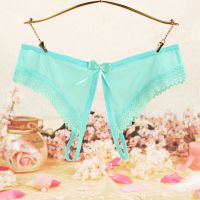 P602 - Celana Dalam Panties Hipster Hijau Transparan Crotchless