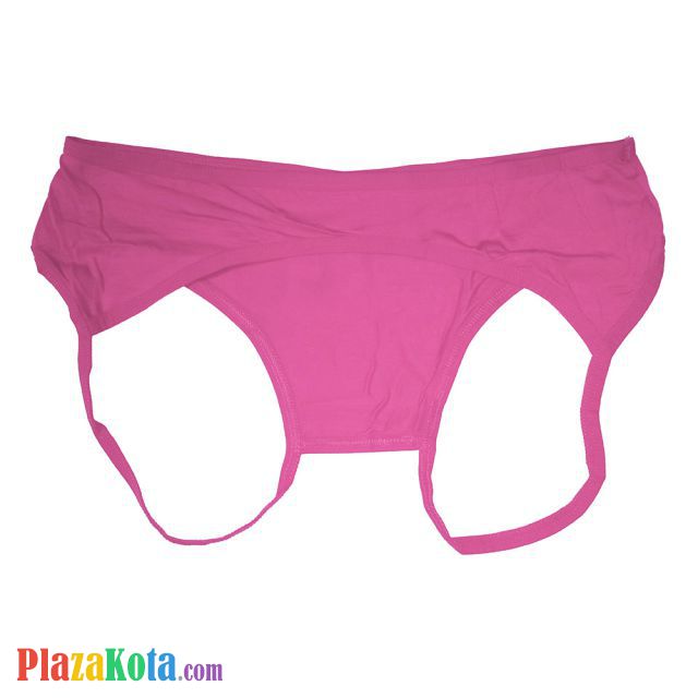 P606 - Celana Dalam Panties Hipster Magenta Crotchless Terbuka Belakang - Photo 2