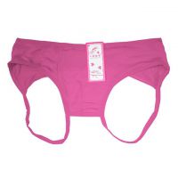 P606 - Celana Dalam Panties Hipster Magenta Crotchless Terbuka Belakang