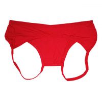 P608 - Celana Dalam Panties Hipster Merah Crotchless Terbuka Belakang - 2