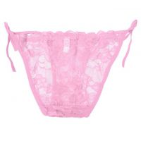 P611 - Celana Dalam Panties Thong Pink Transparan, Ikat Samping - Thumbnail 2