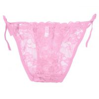 P611 - Celana Dalam Panties Thong Pink Transparan Ikat Samping - Thumbnail 2