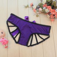 P618 - Celana Dalam Panties Hipster Ungu Pita Terbuka Belakang - 2