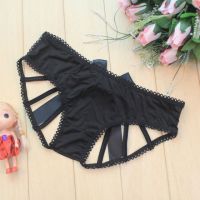 P620 - Celana Dalam Panties Hipster Hitam Pita Terbuka Belakang - 2