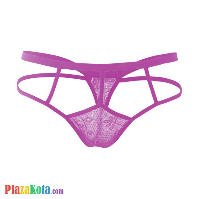 GP074 - Celana Dalam G-String Pria Ungu Transparan - Photo 2