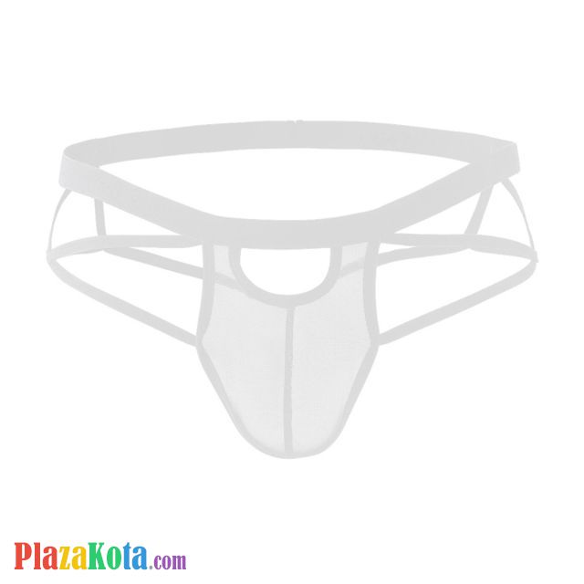 GP077 - Celana Dalam G-String Pria Putih Transparan - Photo 2