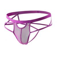 GP078 - Celana Dalam G-String Pria Ungu Transparan