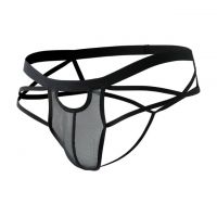 GP080 - Celana Dalam G-String Pria Hitam Transparan
