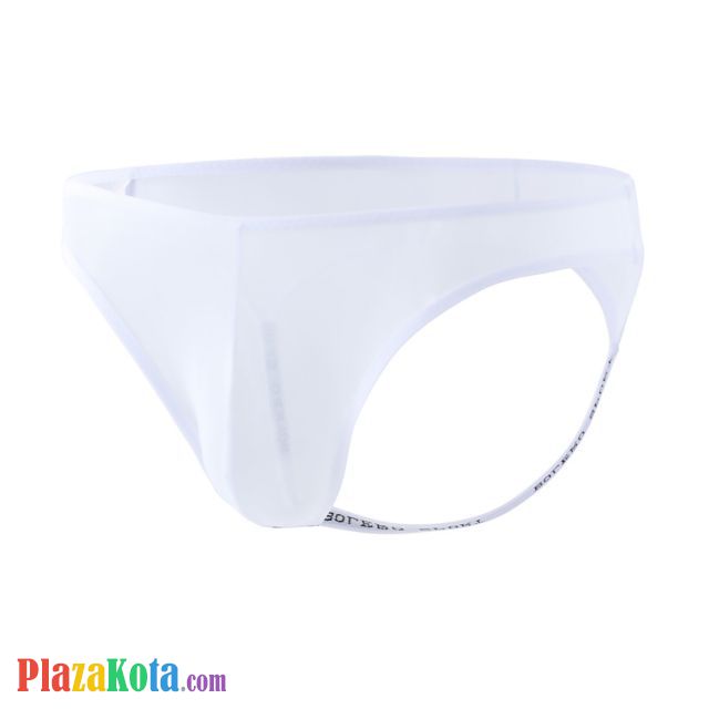 GP081 - Celana Dalam G-String Pria Putih Transparan Terbuka Belakang - Photo 1