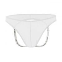GP081 - Celana Dalam G-String Pria Putih Transparan Terbuka Belakang - Thumbnail 2