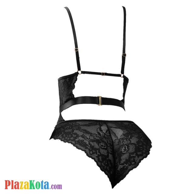 L1340 - Baju Tidur Dinas Malam Wanita Lingerie Teddy Bodysuit Seksi Hitam Transparan Ikat Pinggang Karet - Photo 2 L1340 - Baju Tidur Dinas Malam Wanita Lingerie Teddy Bodysuit Seksi Hitam Transparan Ikat Pinggang Karet - Photo 2