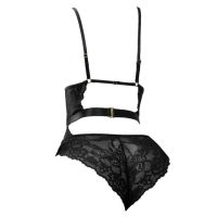 L1340 - Baju Tidur Dinas Malam Wanita Lingerie Teddy Bodysuit Seksi Hitam Transparan Ikat Pinggang Karet - Thumbnail 2 L1340 - Baju Tidur Dinas Malam Wanita Lingerie Teddy Bodysuit Seksi Hitam Transparan Ikat Pinggang Karet - Thumbnail 2