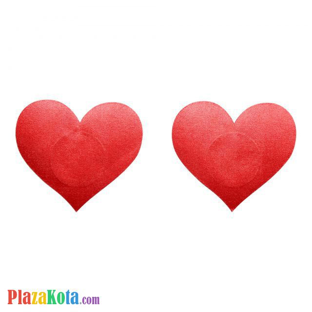 N002 - Nipple Cover Disposable Love Merah - Photo 1