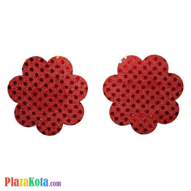 N022 - Nipple Cover Disposable Bunga Merah - Photo 1