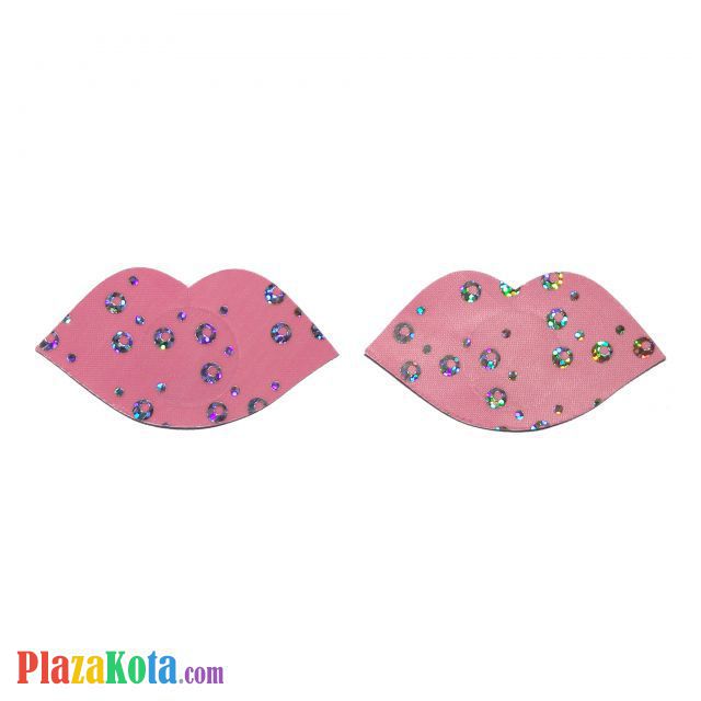N042 - Nipple Cover Disposable Bibir Pink - Photo 1