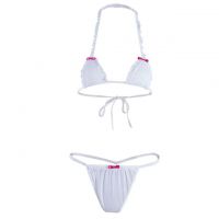 B091 - Bikini String Halterneck Mini Putih